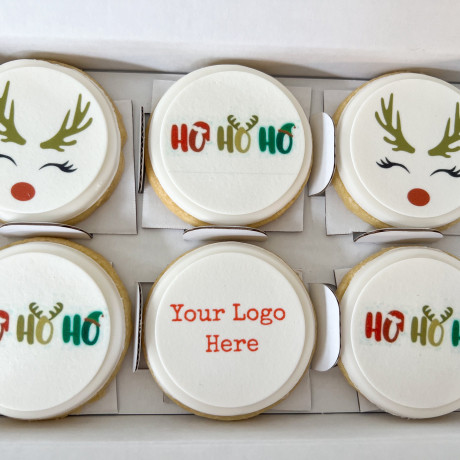 Box of 6 Logo Branded HoHoHo Biscuits