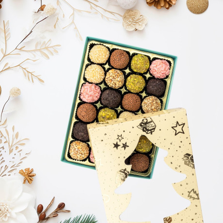 Christmasn Chocolate Brigadeiro Pick & Mix Gift Box of 24