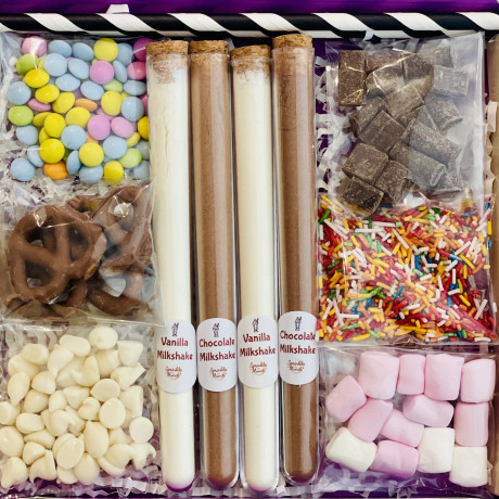 Chocolate and Vanilla Milkshake Gift Kit Letterbox Size