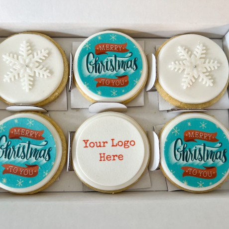 Merry Christmas personalised christmas gift biscuits