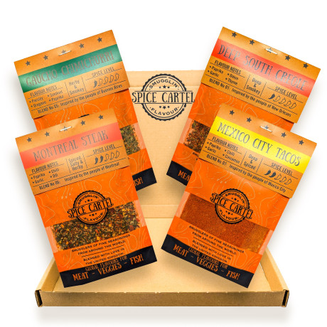 Americas Giftbox Of 4 Spice Blends - 4 x 35g