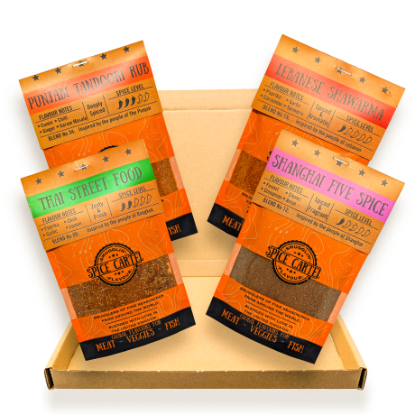 Asian Street Food Spice Blend Giftbox - 4 x 35g