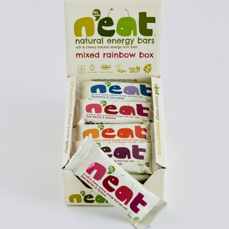 N'eat Mixed Rainbow Box of Natural Energy Fruit Bars (16x45g)
