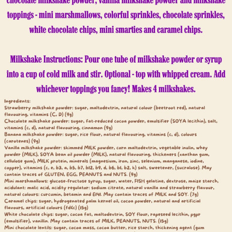 Epic Milkshake Kit Letterbox Size