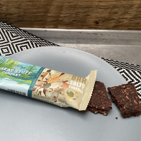 Baked Keto Bars - Almond Salted Caramel - 12 x 40g bars