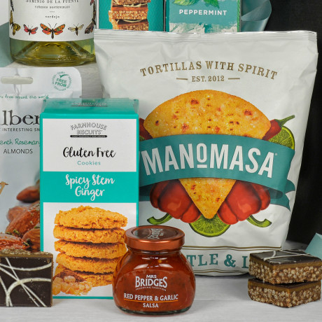 Gluten Free Gift Box with Wine Gluten Free Gift Box with Wine