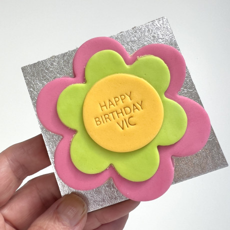Personalised Flower Letterbox Cake
