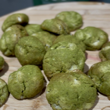 Matcha Coconut Cookie Bites