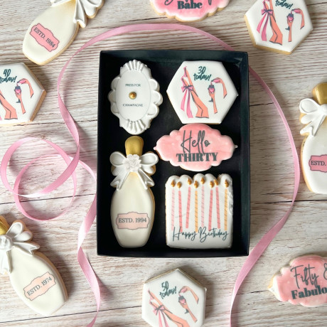Milestone Birthday Biscuit Gift for Her