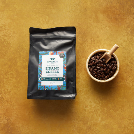 Single Origin, Grade 1, Roasted Sidamo Coffee Beans