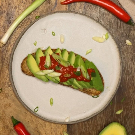 Live, Fermented, Organic, Sriracha Sriracha Chilli Sauce - Gut Friendly - on Avocado+ Sourdough!