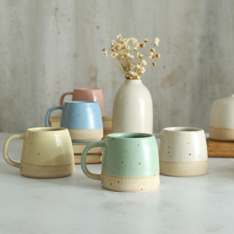 Ceramic Espresso Mug in Pastel Colours