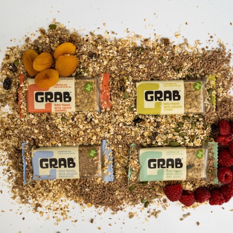 Grab Energy Butter Flapjacks MIXED RAINBOW BOX 12x65g