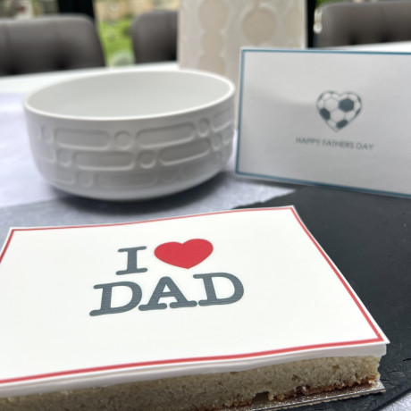 Fathers Day Edible Cake Card