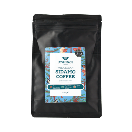 Roasted Sidamo Coffee Beans - Single Origin, Grade 1 250g