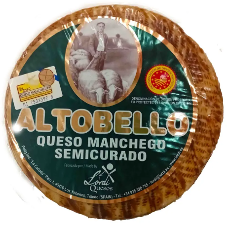 Aged Semi-Cured Spanish Manchego Cheese D.O.P 1kg