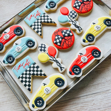 Race Car Cookies Set Of 12