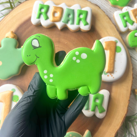 Dinosaur Party Biscuit Favours. Set Of 12 Party Favours