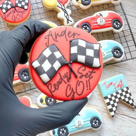 Race Car Cookies Set Of 12