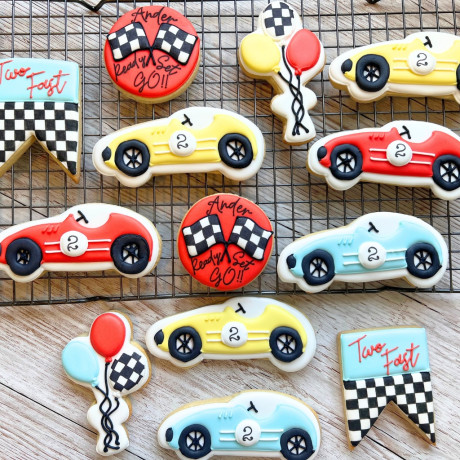 Race Car Cookies Set Of 12