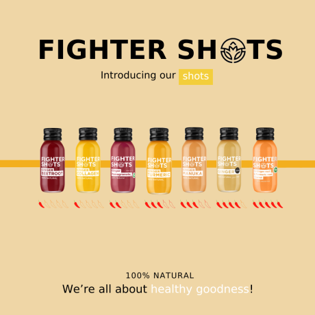 Natural Carrot + Ginger + Turmeric Shot 12 x 60ml
