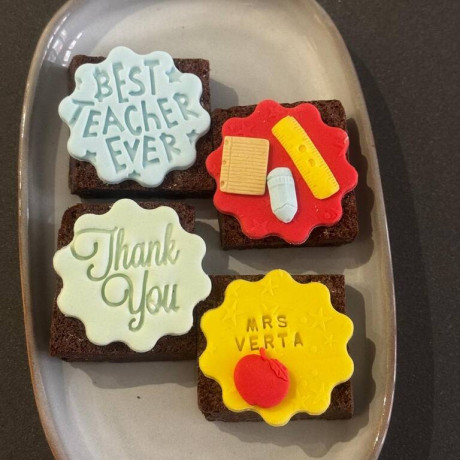 Thank You Teacher Belgian Chocolate Brownie Gift