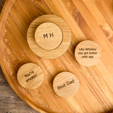 Personalised Cocktail And Whiskey Smoker In Solid Oak
