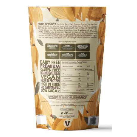 Perfectly Pure Porridge – Vegan Protein Porridge | Low FODMAP, Chemical-Free, UK’s Best Vegan Breakfast