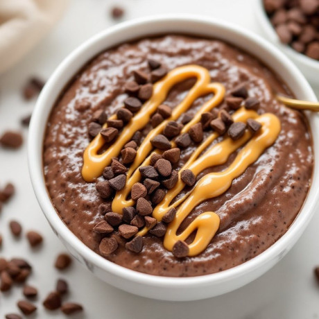 Decadent Double Chocolate Protein Porridge – Vegan, High Protein, and Naturally Delicious