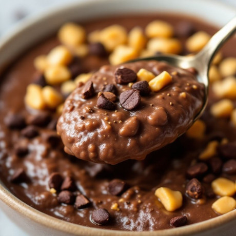 Decadent Double Chocolate Protein Porridge – Vegan, High Protein, and Naturally Delicious