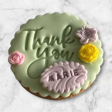 Thank You Personalised Letterbox Vanilla Cookie