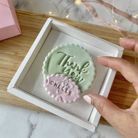Thank You Personalised Letterbox Vanilla Cookie