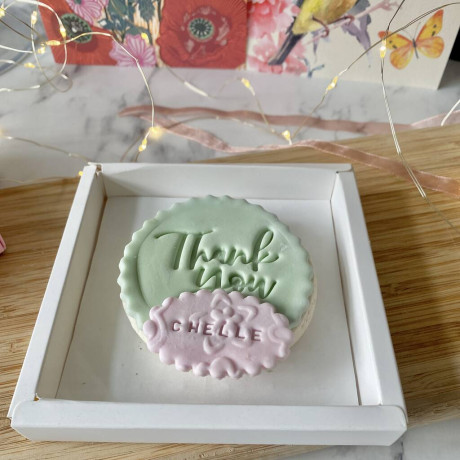 Thank You Personalised Letterbox Vanilla Cookie