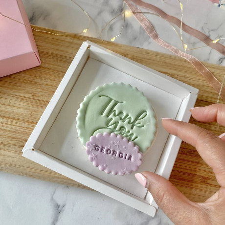 Thank You Personalised Letterbox Vanilla Cookie