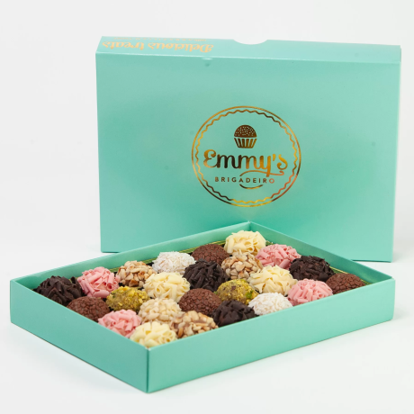 Gluten Free Brazilian Brigadeiro Truffles – Luxury Chocolate Gift Box of 24 - Handmade Gourmet Treats Gluten Free Brazilian Brigadeiro Truffles – Luxury Chocolate Gift Box of 24 - Handmade Gourmet Treats