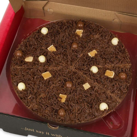 Heavenly Honeycomb Chocolate Pizza