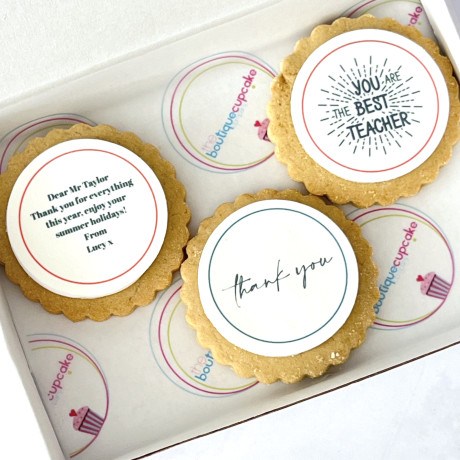 Teacher Thank You Message Biscuit Gift Box