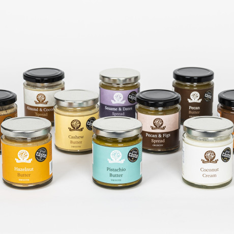 Nut Butter Mini Jar Collection – 4 x 35g Jars – Handmade, All Natural, No Added Sugar, Palm Oil-Free – Taster Gift Set
