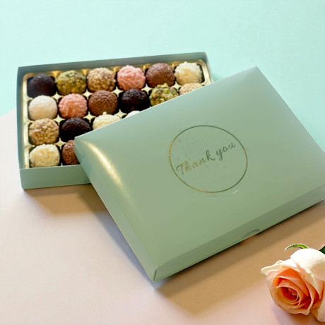 Thank You Chocolate Brigadeiro Gift Box of 24 - Brazilian Truffle [CLONE]