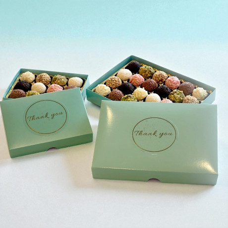 Thank You Chocolate Brigadeiro Gift Box of 24 - Brazilian Truffle [CLONE]