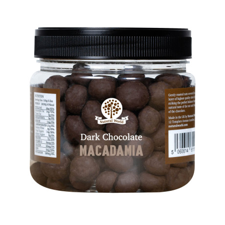 Dark Chocolate Coated Macadamia Nuts - All Natural Dark Chocolate Coated Macadamia Nuts - All Natural