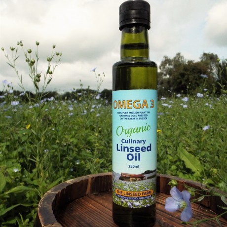 100% Organic Cold-Pressed Linseed Oil - Pure & Unrefined