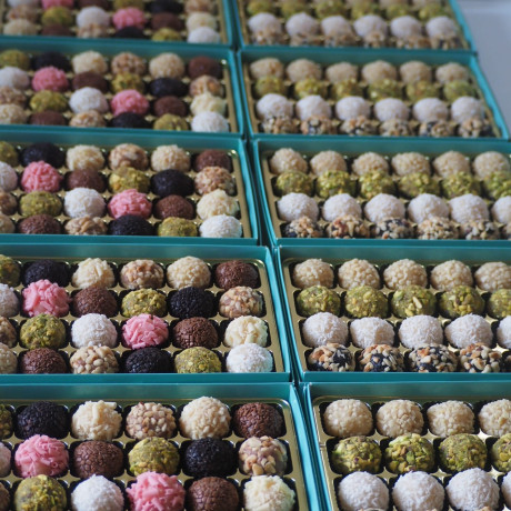 Corporate Branded Brigaderio Chocolate Truffles - Gift Box of 24