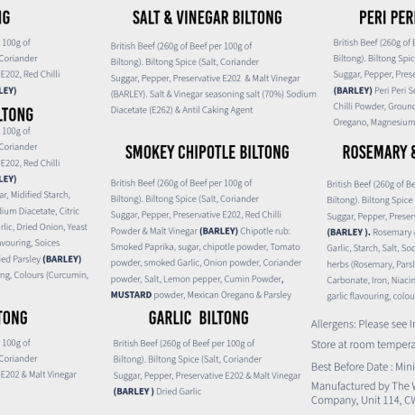 Massive 8 Pack Biltong Selection Box Massive 8 Pack Biltong Selection Box