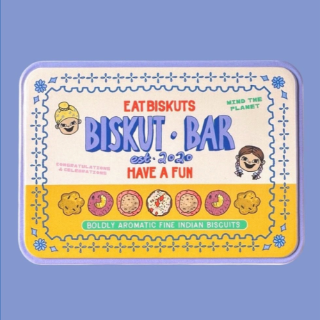 Biskut Bar Starter Kit - South Asian Biscuit Gift Tin with Choice of Biscuit Pair