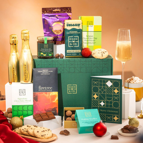 Vegan Luxury Christmas Chocolate Hamper With Gift Card - Alcohol Optional Vegan Luxury Christmas Chocolate Hamper With Gift Card - Alcohol Optional