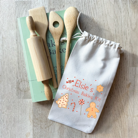 Personalised Kids Christmas Baking Tool Set