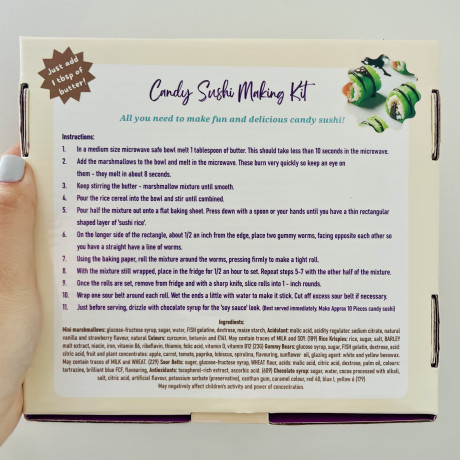 Food Kit For Kids - Candy Sushi Making Gift Kit - Letterbox Size