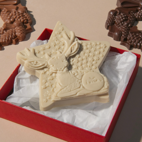 Vegan White Chocolate Christmas Festive Raphi the Reindeer