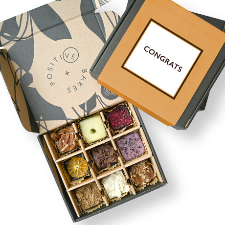 Congratulations Brownie & Blondie Selection Gift Box | Letterbox Gift